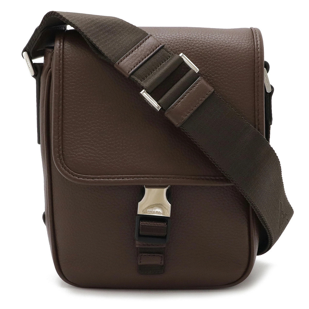 Prada Crossbody Bag Leather BRUCIATO Brown